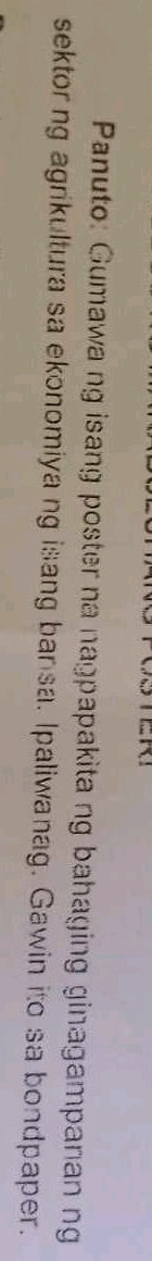 Panuto Gumawa Ng Isang Poster Na Studyx