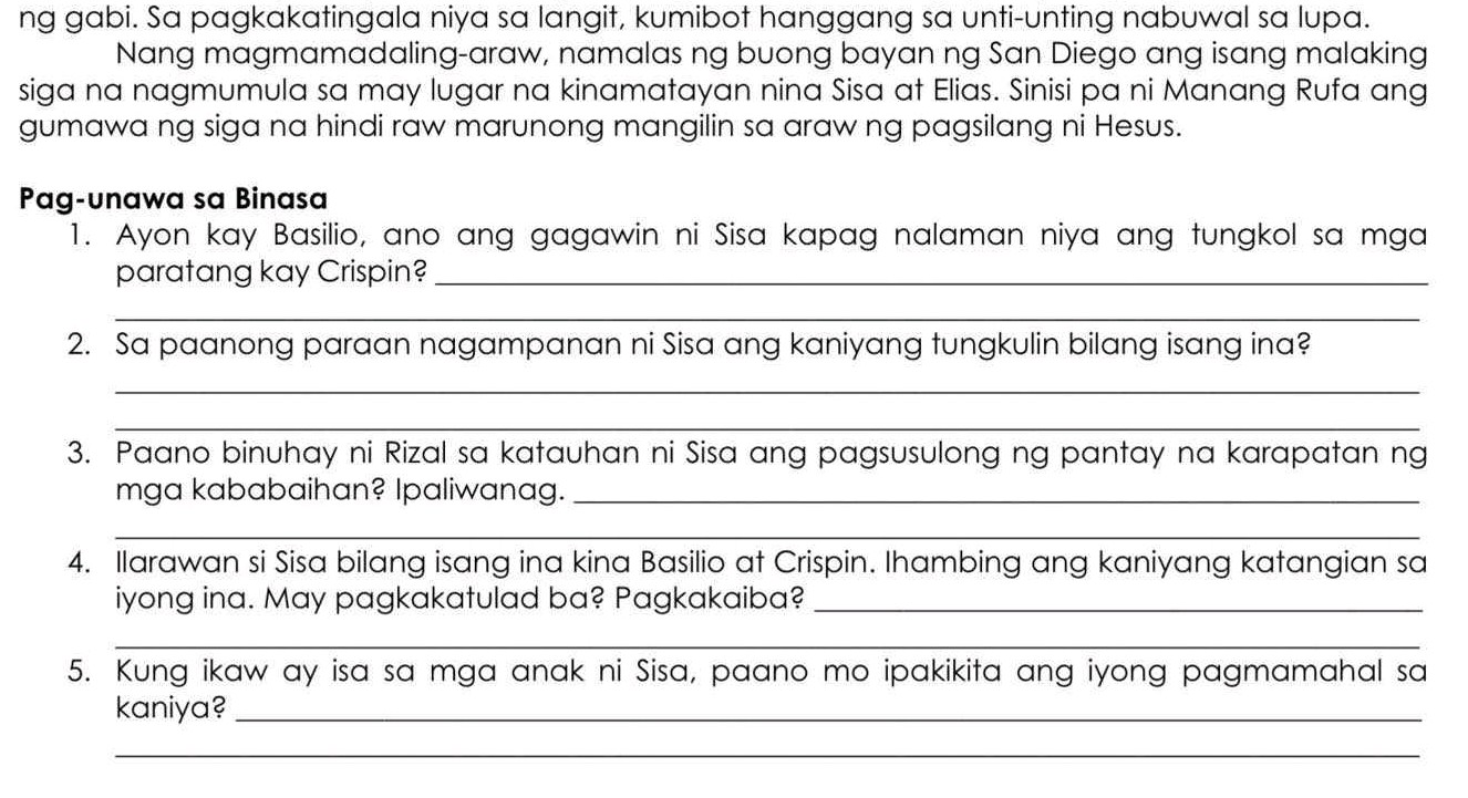 ng gabi Sa pagkakatingala niya sa langit | StudyX