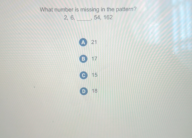 What number is missing in the pattern 2 | StudyX