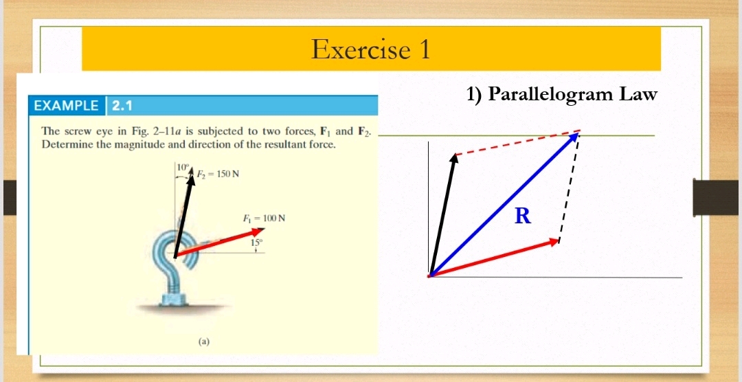 Exercise 1 ll EXAMPLE 21 1) Parallelogram