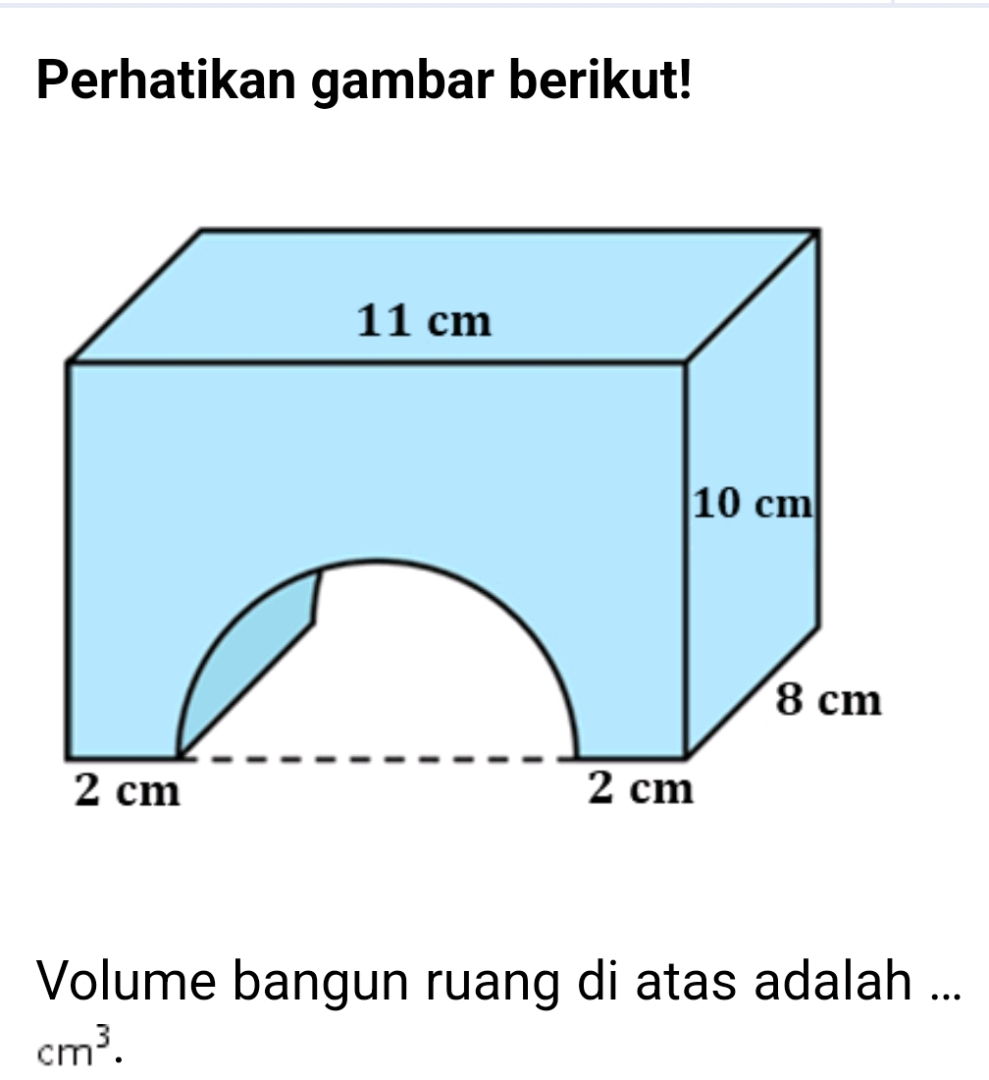 Perhatikan Gambar Berikut Volume Bangun Studyx