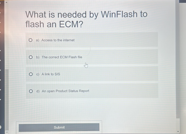 What is needed by WinFlash to flash an ECM