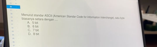 Menurut standar ASCII (American Standar Code | StudyX