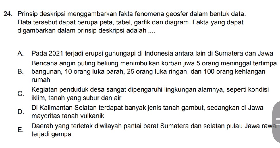 24 Prinsip deskripsi menggambarkan fakta | StudyX