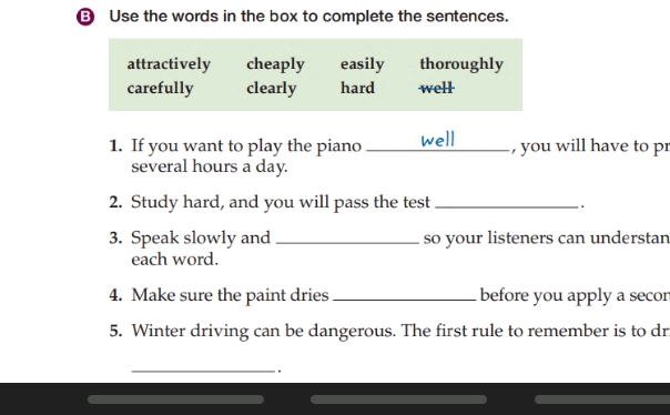 Use the words in the box to complete the | StudyX