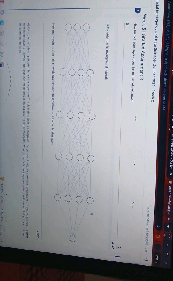 3) Consider the following neural network | StudyX