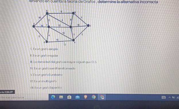 Teniendo en cuenta la teoria de Grafos | StudyX