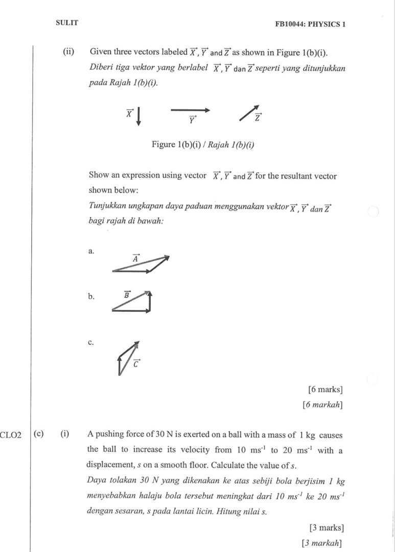 Vector Y Given three vectors labeled ( X ) ( Y ) and | StudyX