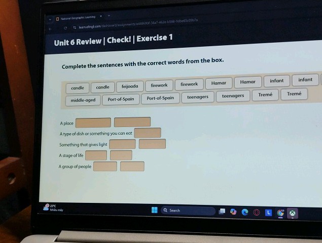 Unit 6 Review Check Exercise 1 Complete the | StudyX