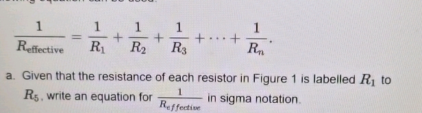 1Reffective = 1R1 + 1R2 + 1R3 + + 1Rn a