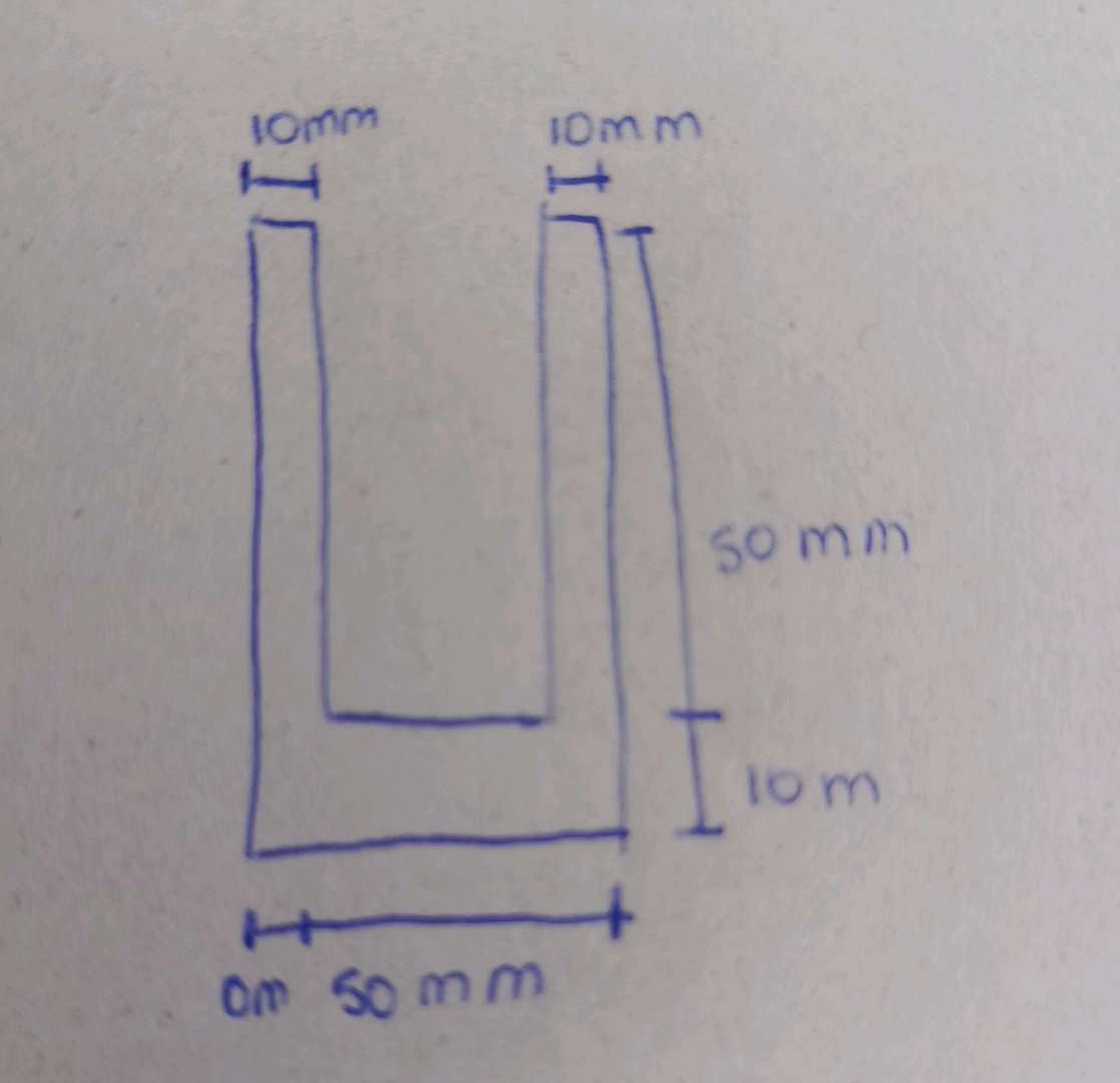 U Shape Object The image contains a diagram showing a | StudyX