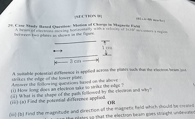 29 Case Study Based Question Motion of