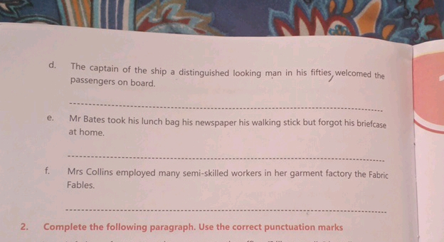 2 Complete the following paragraph Use the | StudyX