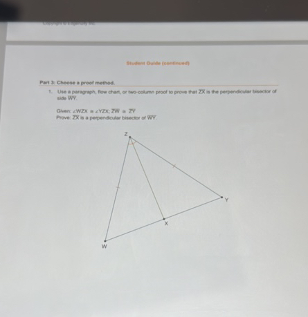 Part 3 Choose a proof method 1 Use a | StudyX