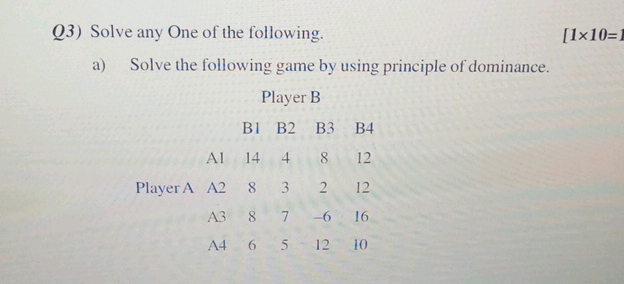 Q3) Solve any One of the following a) Solve | StudyX