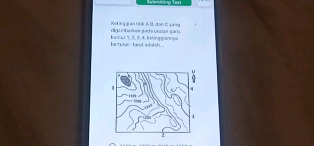 Ketinggian titik A B dan C yang digambarkan | StudyX