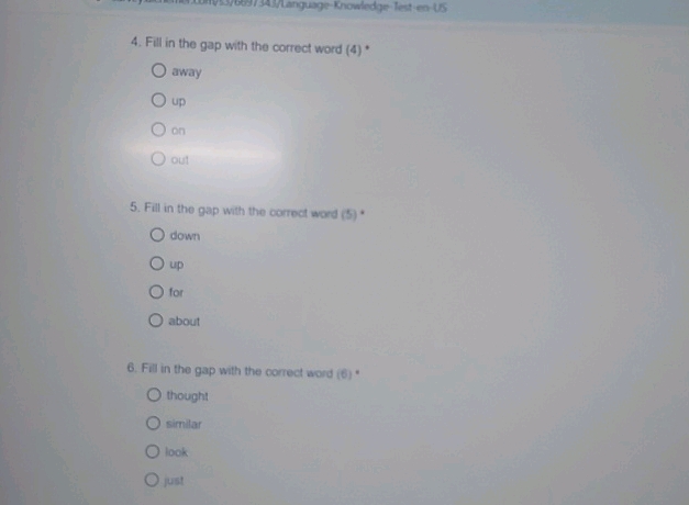 4 Fill in the gap with the correct word (4) | StudyX