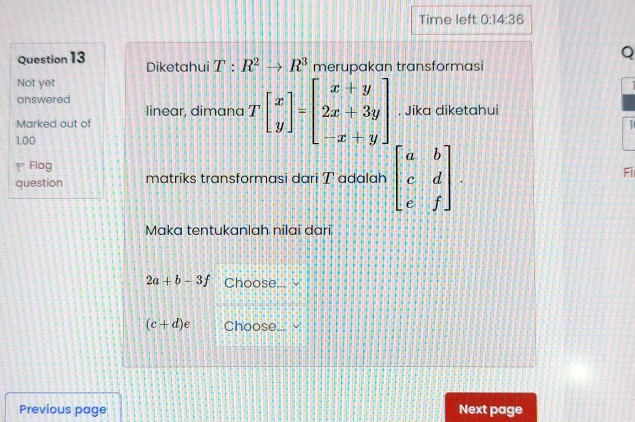 Diketahui T R2 R3 merupakan transformasi | StudyX