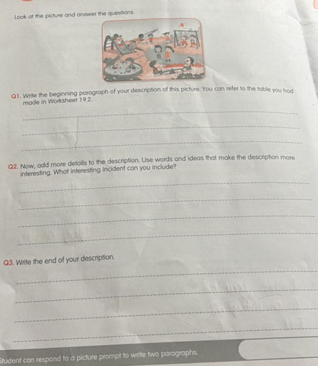 Look at the picture and answer the questions | StudyX