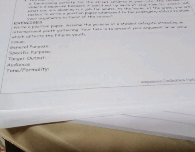 Write a position paper Assume the persona of | StudyX