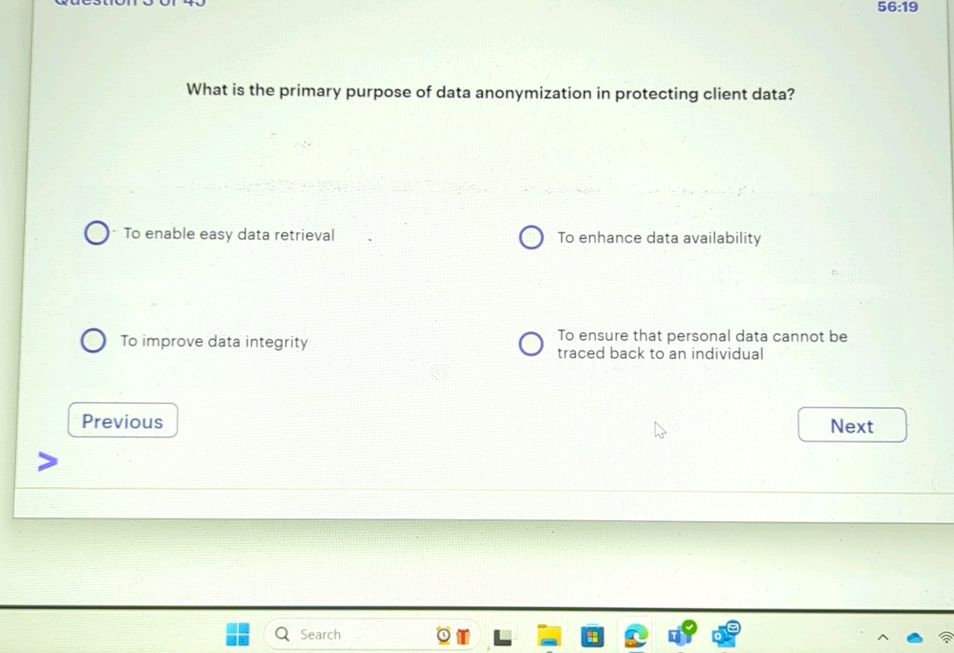 What is the primary purpose of data | StudyX