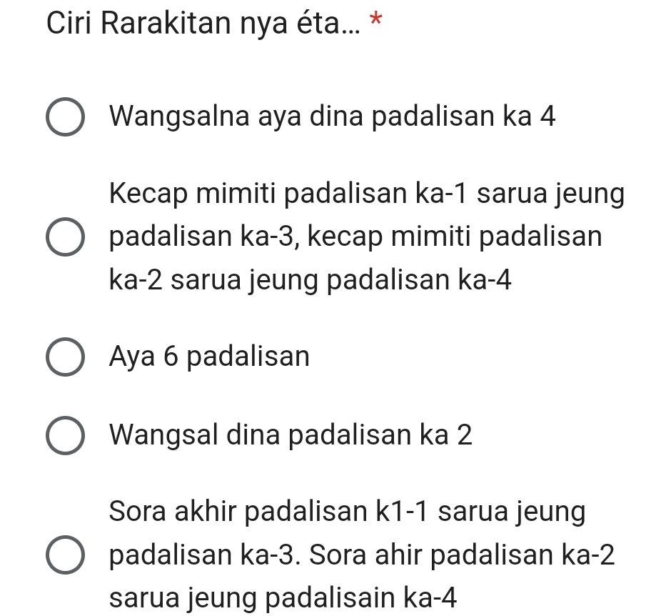 Syarat Rarakitan Ciri Rarakitan nya ta Wangsalna aya dina | StudyX