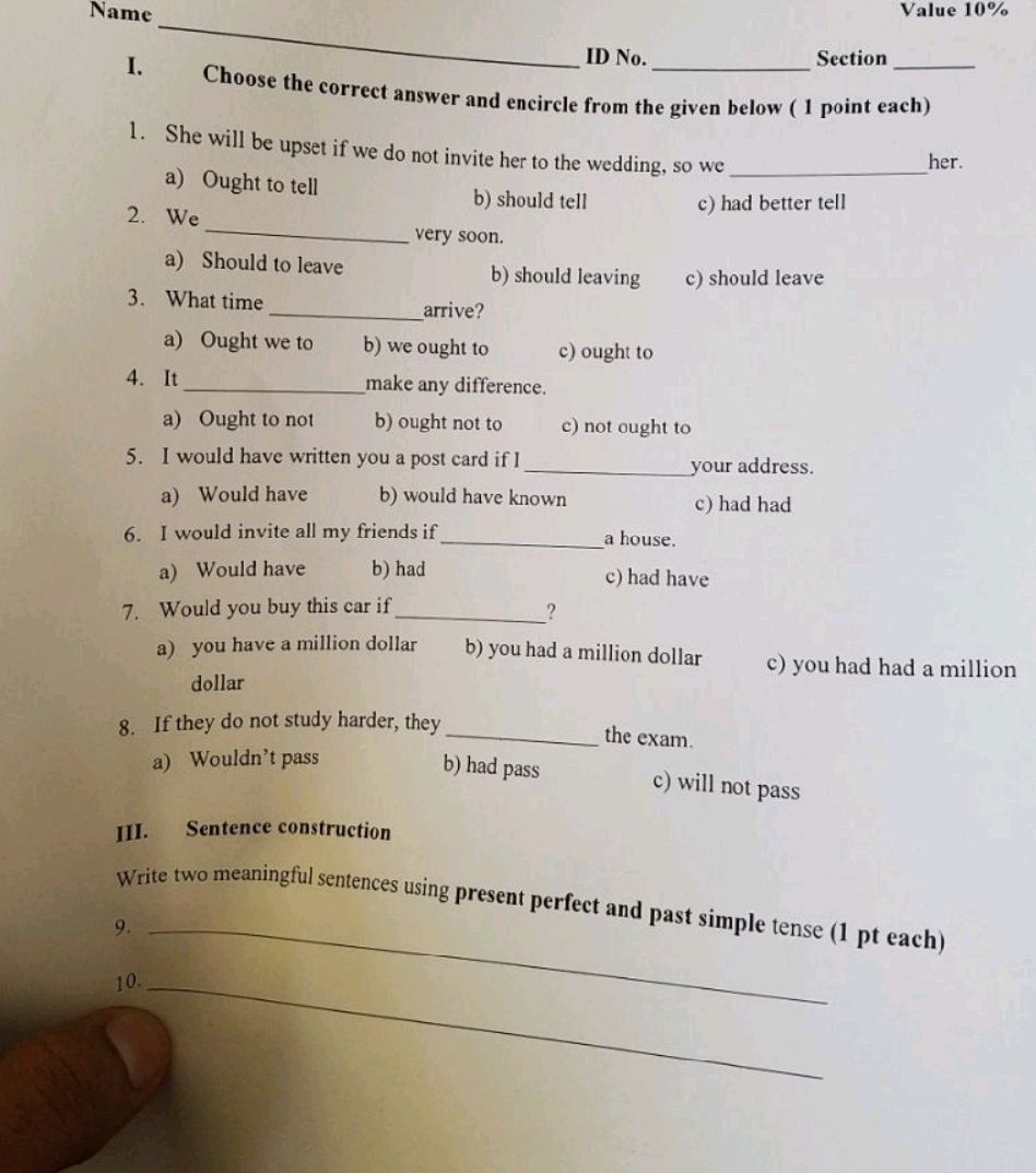 I Choose the correct answer and encircle | StudyX