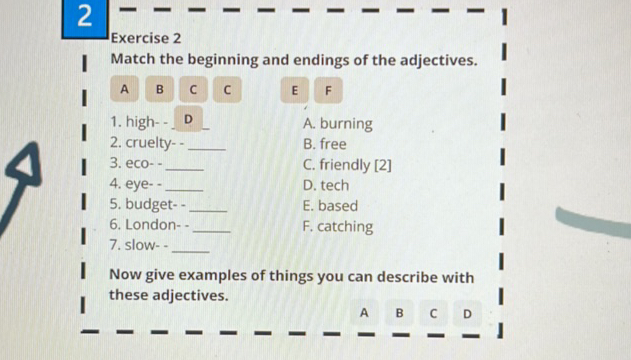 Exercise 2 Match the beginning and endings | StudyX