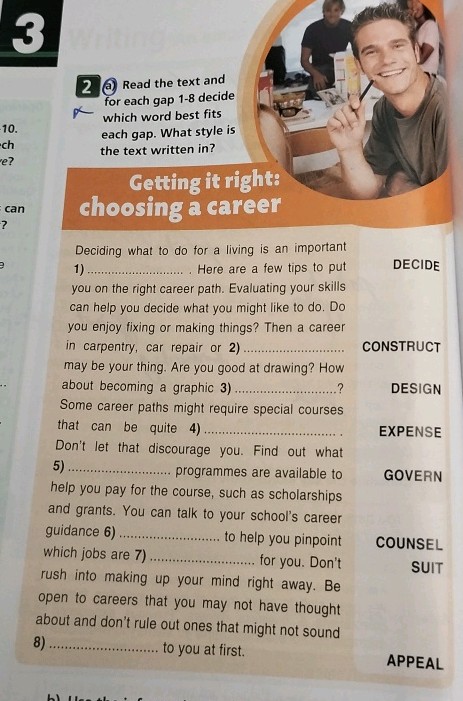 Read the text and for each gap 1-8 decide | StudyX