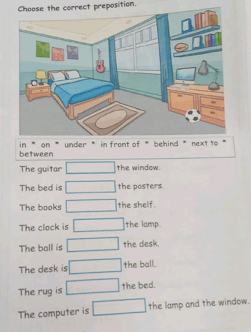 Choose the correct preposition in on under | StudyX