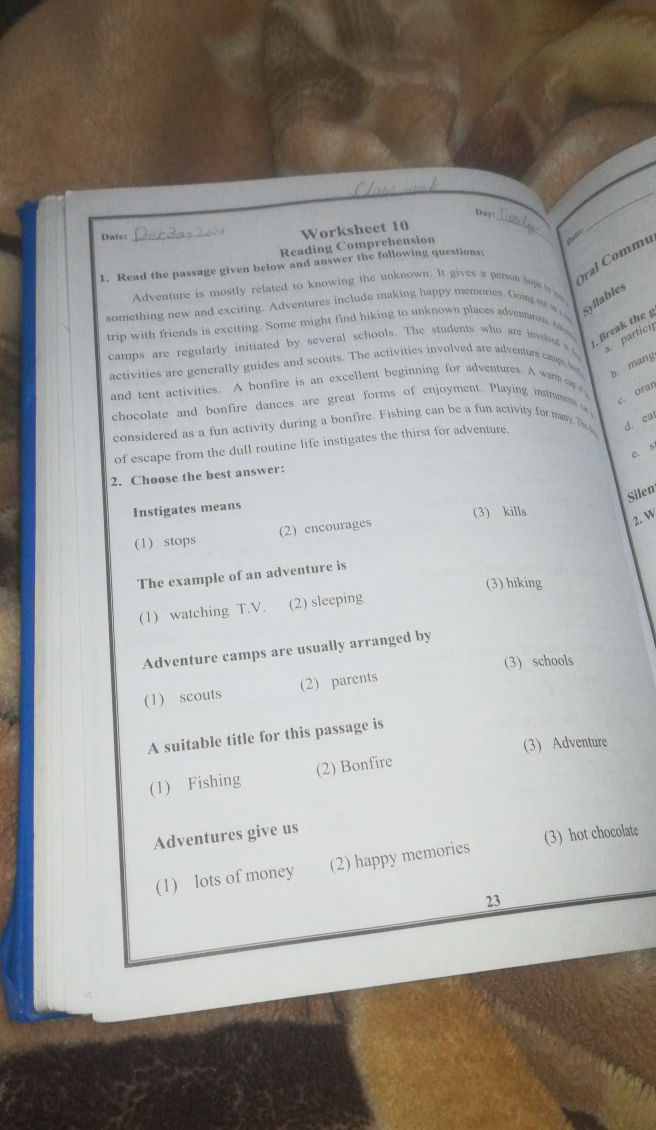 1 Read the passage given below and answer | StudyX