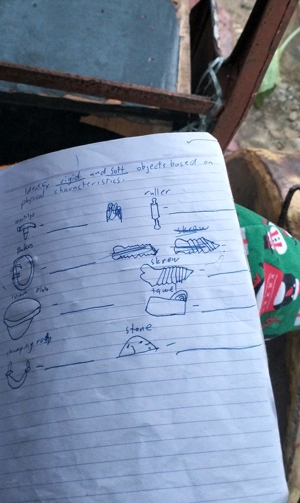 Identify rigid and soft objects based on