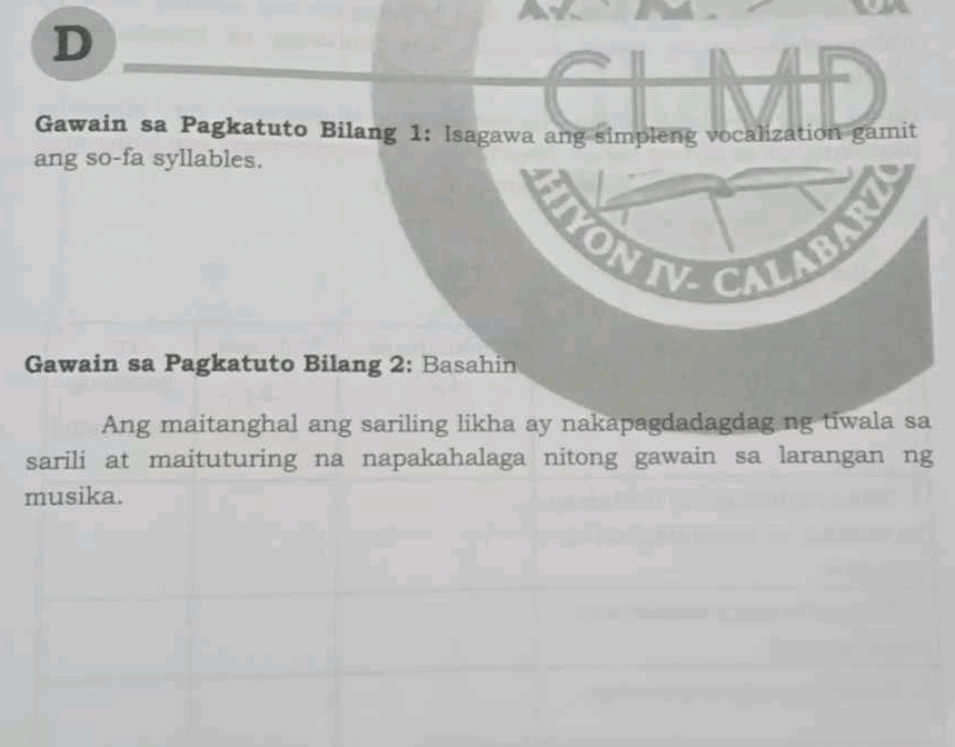 Gawain sa Pagkatuto Bilang 1 Isagawa ang | StudyX