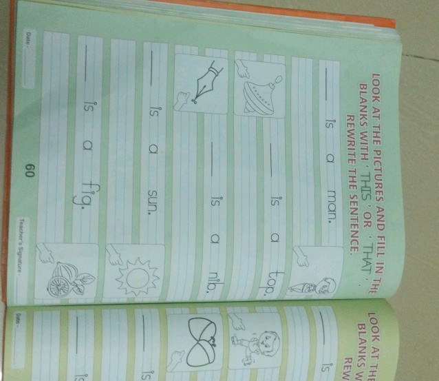 LOOK AT THE PICTURES AND FILL IN THE BLANKS | StudyX