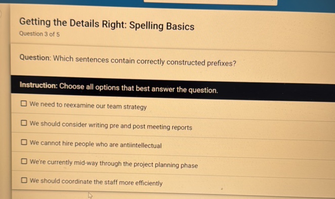 Getting the Details Right Spelling Basics