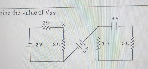 mine the value of Vxy circuit | StudyX