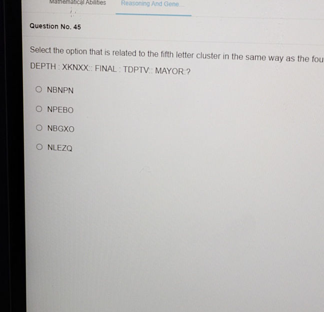 Question No 45 Select the option that is | StudyX