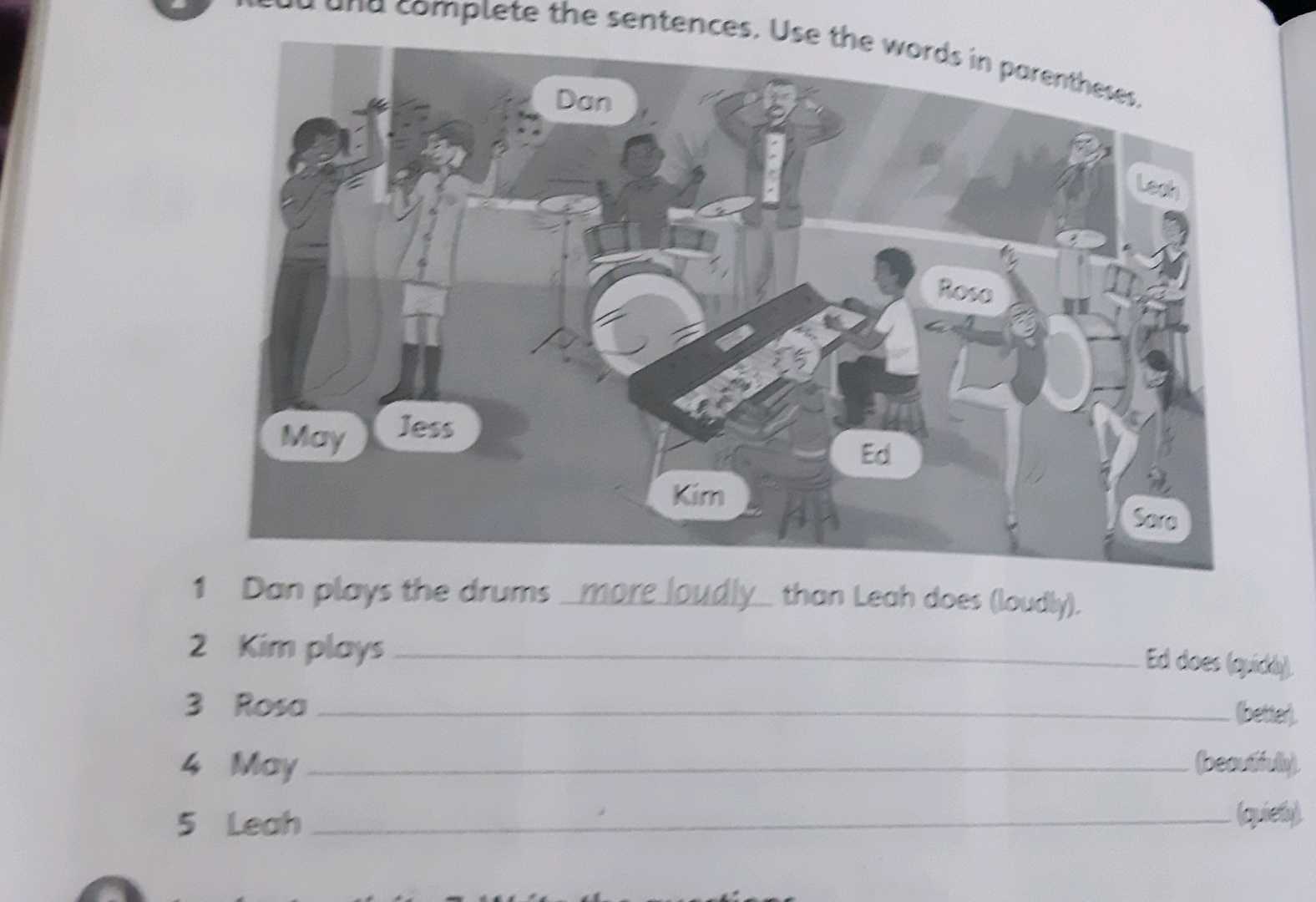 Complete the sentences Use the words in | StudyX