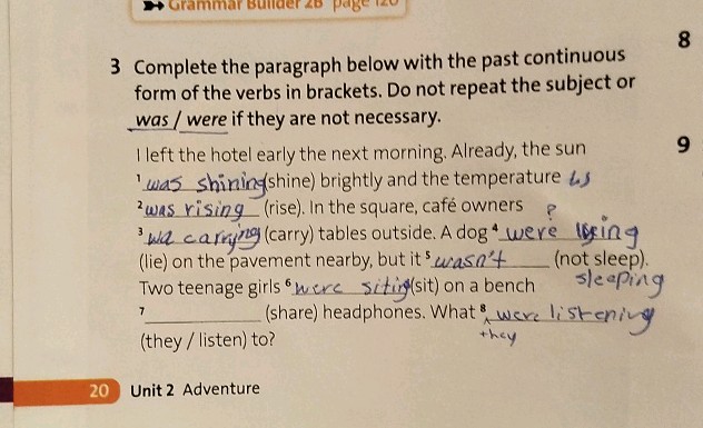 3 Complete the paragraph below with the past | StudyX