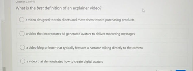 What is the best definition of an explainer | StudyX