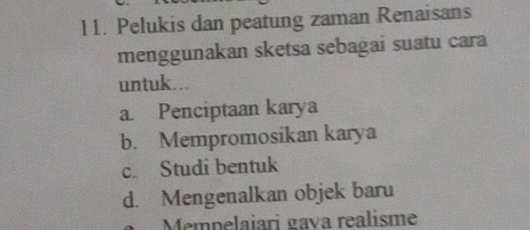 11 Pelukis dan peatung zaman Renaisans | StudyX