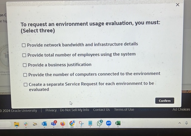 To request an environment usage evaluation | StudyX