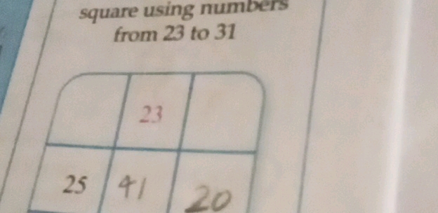Complete the magic square using numbers from | StudyX