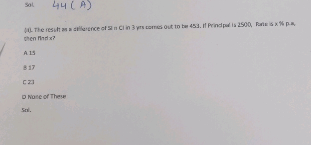 (ii) The result as a difference of SI n CI | StudyX