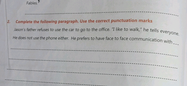 2 Complete the following paragraph Use the | StudyX