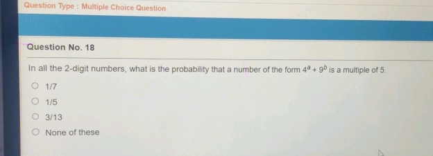 Question Type Multiple Choice Question | StudyX