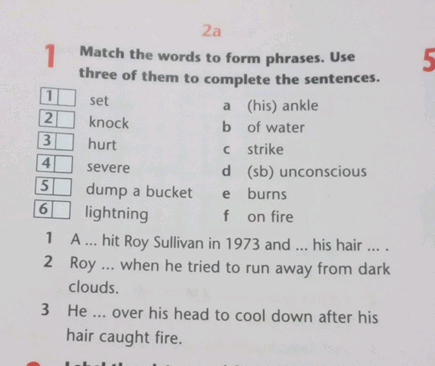 2a 1 Match the words to form phrases Use | StudyX