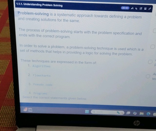 111 Understanding Problem Solving | StudyX