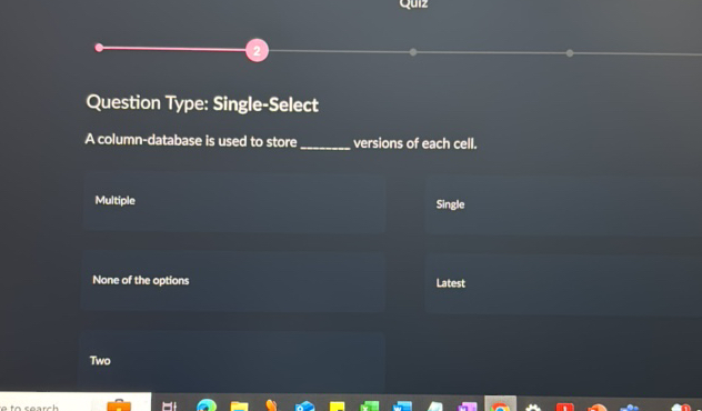 Question Type Single-Select A | StudyX