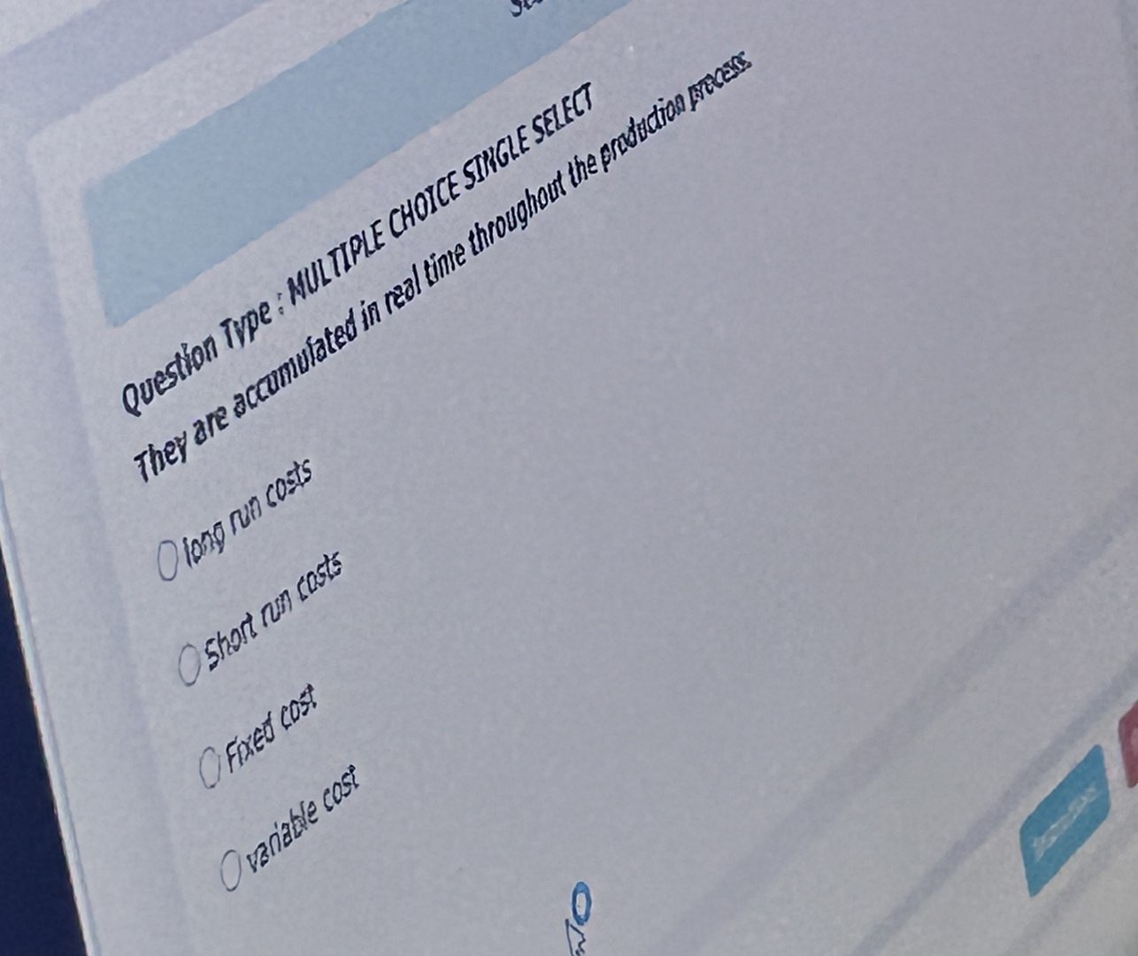 Question Type MULTIPLE CHOICE SINGLE SELECT | StudyX